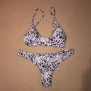 Leopard print bikini